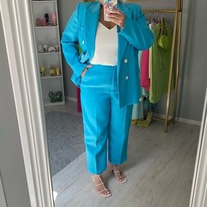 Zara turquoise suit sz xl & xxl. Perfect condition
